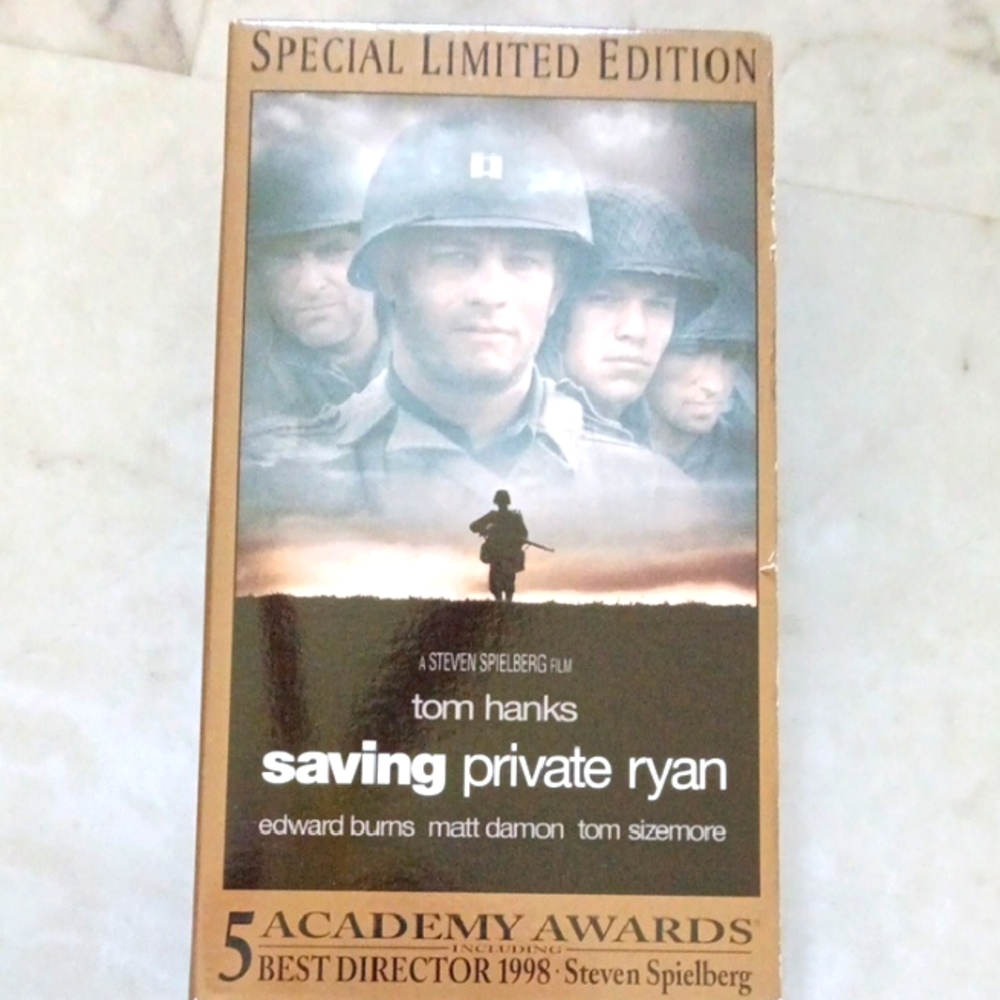 Saving Private Ryan Special Limited Edition VHS Two Part Movie.